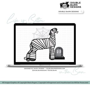 Halloween Mummy Show Lamb Digital Download - PNG Ai SVG Files Included | Commercial Use