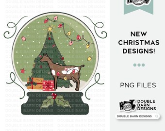 2023 Snow Globe Dairy Goat Digital Download - PNG Files Included | Commercial Use
