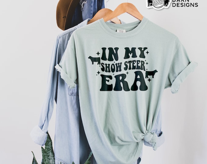 Show Steer Era Tee Shirt Design: PNG Files (Commercial Use)