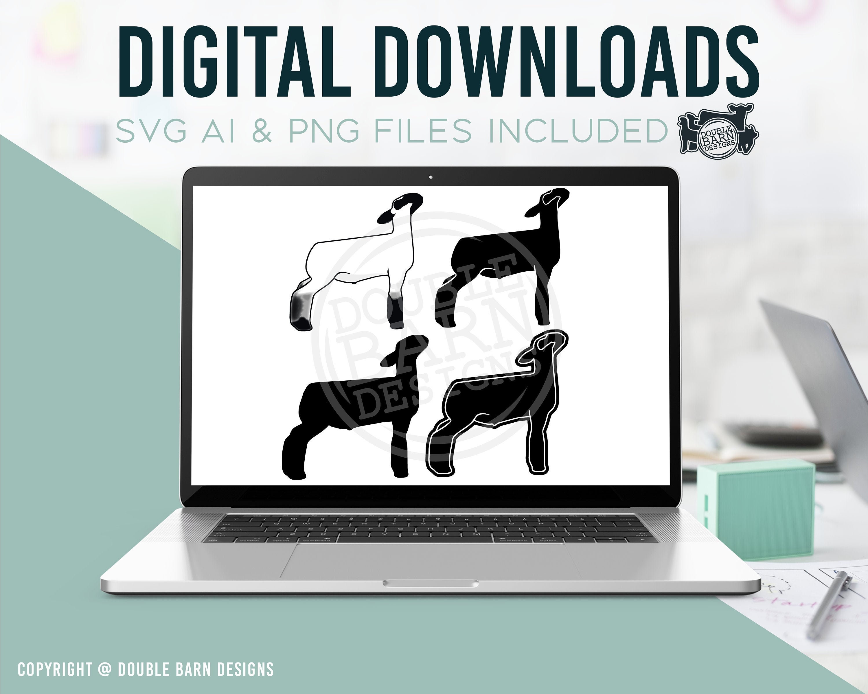 Download NEW! | Crossbred Market Lamb Design | Bundle of Digital ...