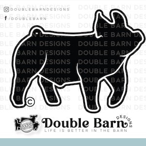 Show Pig SVG PNG: Driving Livestock Design (Digital Download)