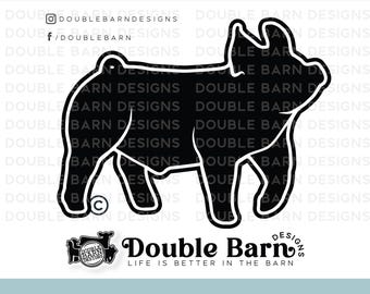 Show Pig SVG PNG: Driving Livestock Design (Digital Download)