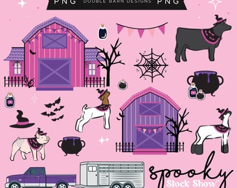 Spooky Witch Stock Show Clip Art: Fall 2024 PNG Files