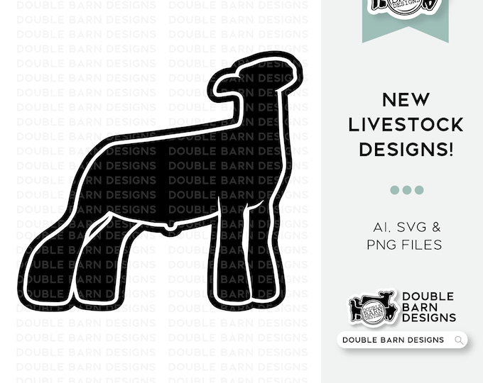 New 2023| Show Lamb Digital Download - Ai - PNG - SVG