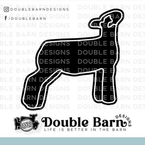 Show Lamb Profile Digital Download Clipart SVG
