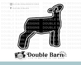 Show Lamb Profile Digital Download Clipart SVG
