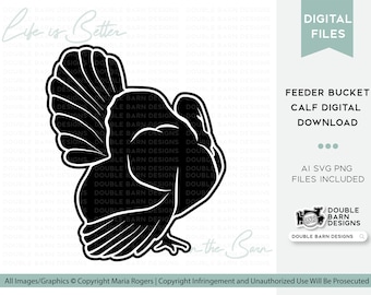 Show Market Turkey Digital Download Specialty Livestock SVG AI Files