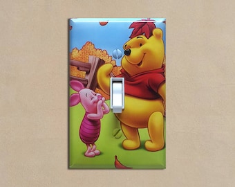 WINNIE POOH TIGGER EEYORE PIGLET SINGLE GFI LIGHT SWITCH WALL PLATE COVER DECOR