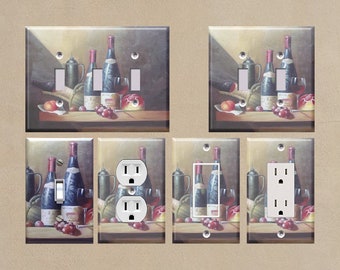 Outlet Cover Wall Plate Wine Table Art Plates 160-O
