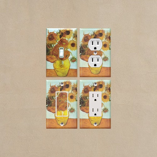 SUNFLOWER TUSCAN INSPIRED Light Switch Cover Plate Home Decor Etsy