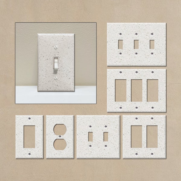 Faux Quartz Pattern #4 - Light Switch Covers, Wall Plate Covers, Light Switch Plates, Home Decor