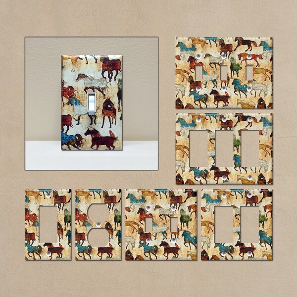 Horse Light Switch Cover Etsy