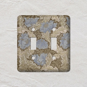 Wreath Leaves William Morris Light Switch Cover, Oversized Wall Plate, Outlet Cover, Metal Wall Plates, Home Decor, Art Nouveau