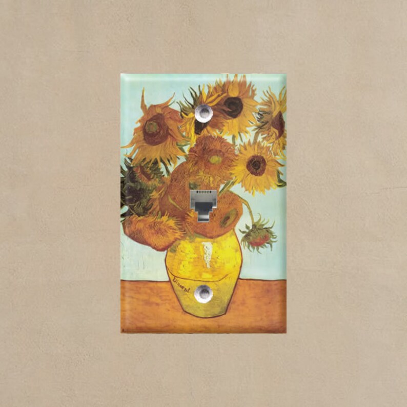 Sunflower 2 van Gogh Light Switch Plate Covers Home Decor Etsy Canada