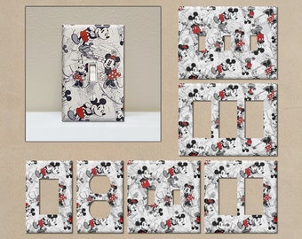 Mickey Mouse - Light Switch Covers, Wall Plate Covers, Light Switch Plates, Home Decor