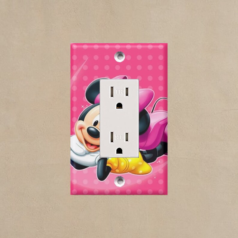 Minnie Mouse 4 Light Switch Plate Covers Home Decor Outlet Etsy