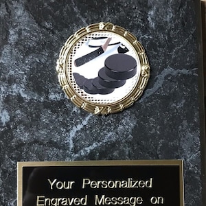 Hockey Award Plaque Personalized Free