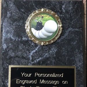 Golf Plaque Personalized Free