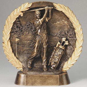 7.5&quot; Golf Trophy Personalized Free