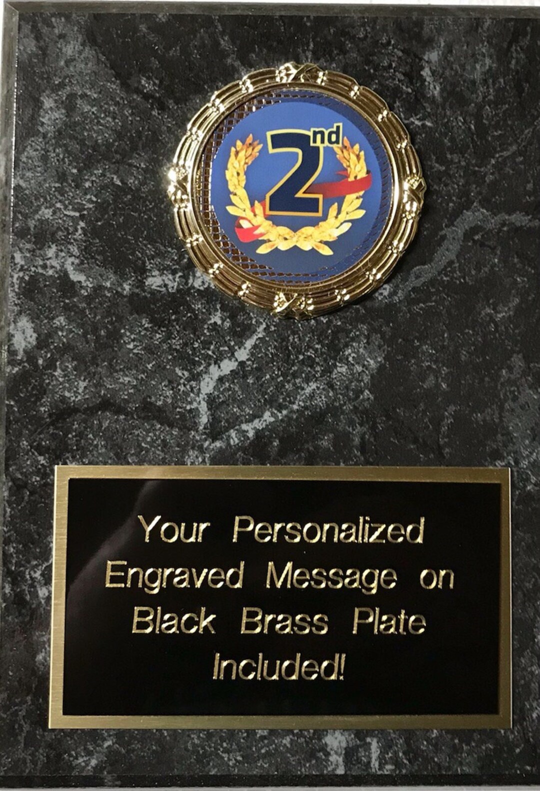 Second Place (2nd) Plaque Personalized Free - Etsy