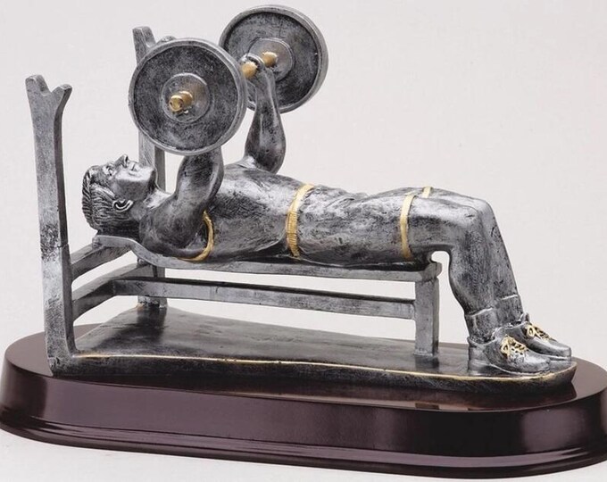 Male Bench Press Trophy Personalized Free - Etsy