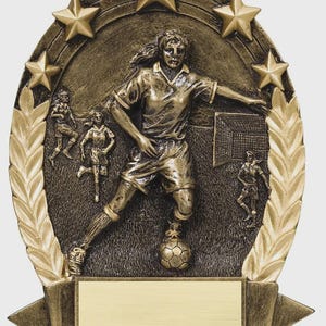 Soccer Female Trophy Personalized Free
