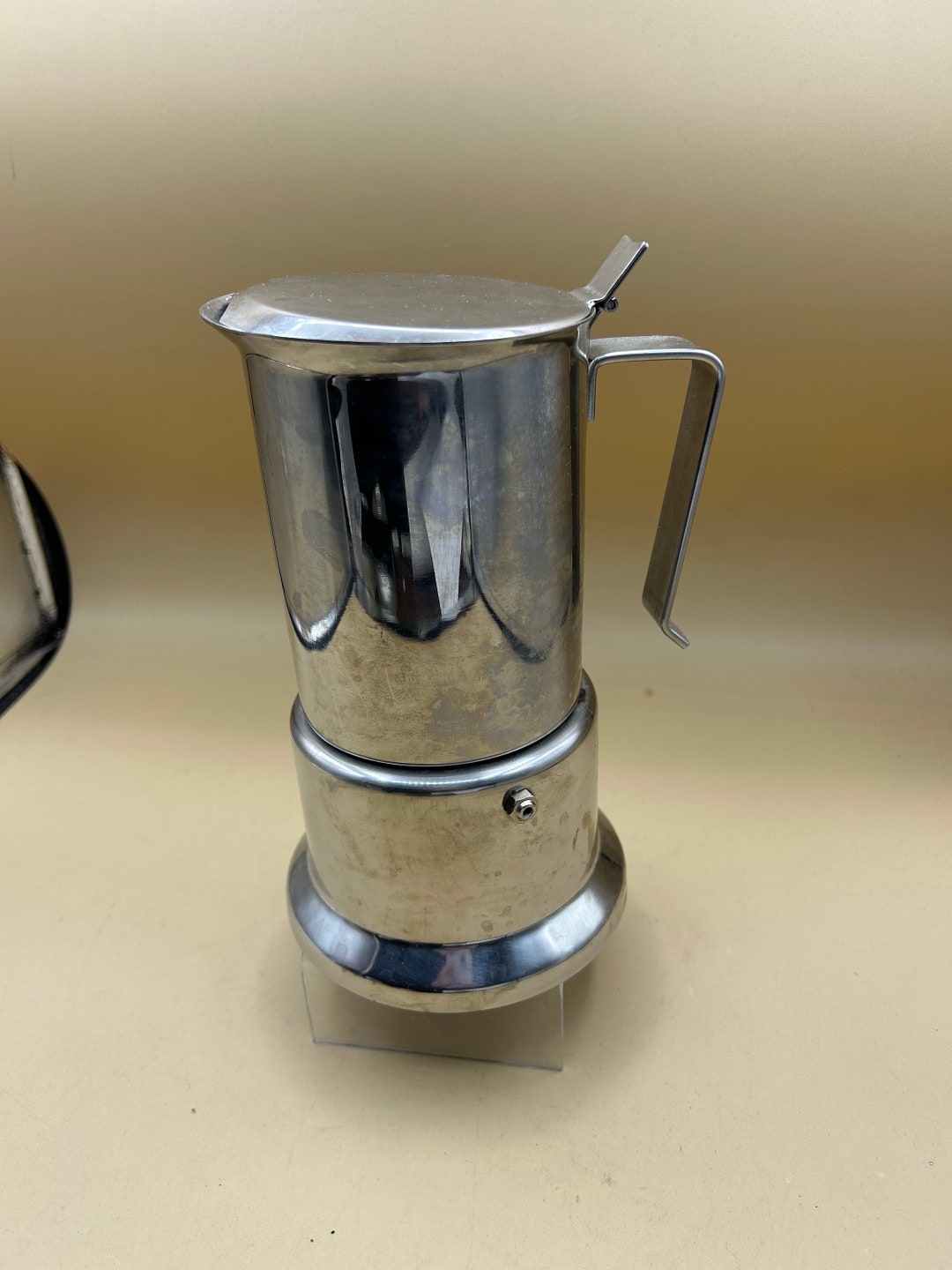 Italian Coffee Maker ALPU Puppieni Vintage Stainless Steel - Etsy