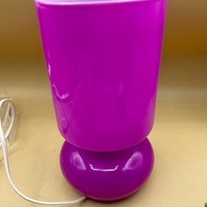 IKEA Lykta mushroom lamp pink fuchsia pink vintage design rare color glass