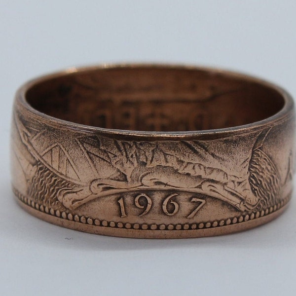 Unique British One Penny Coin Rings - Personalized with Your Chosen Year