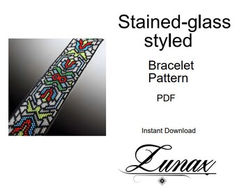Odd-Peyote Bracelet Pattern PDF – Tribal Beading Tutorial – Instant Download