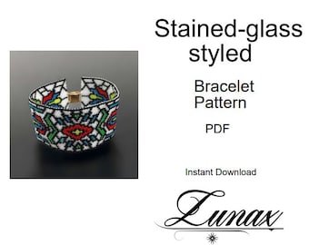Odd-Count Peyote Bracelet Pattern – Tribal Beading PDF Tutorial – Instant Download
