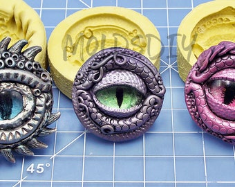 Dragon Eye Set Mold / Flexible Push Mold / Silicone Mold / Fondant Mold / Polymer Clay Mold / Resin Mold / Food Safe Mold / MOLD #909192