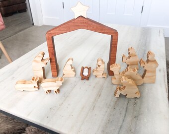 Nativity set with Stable
