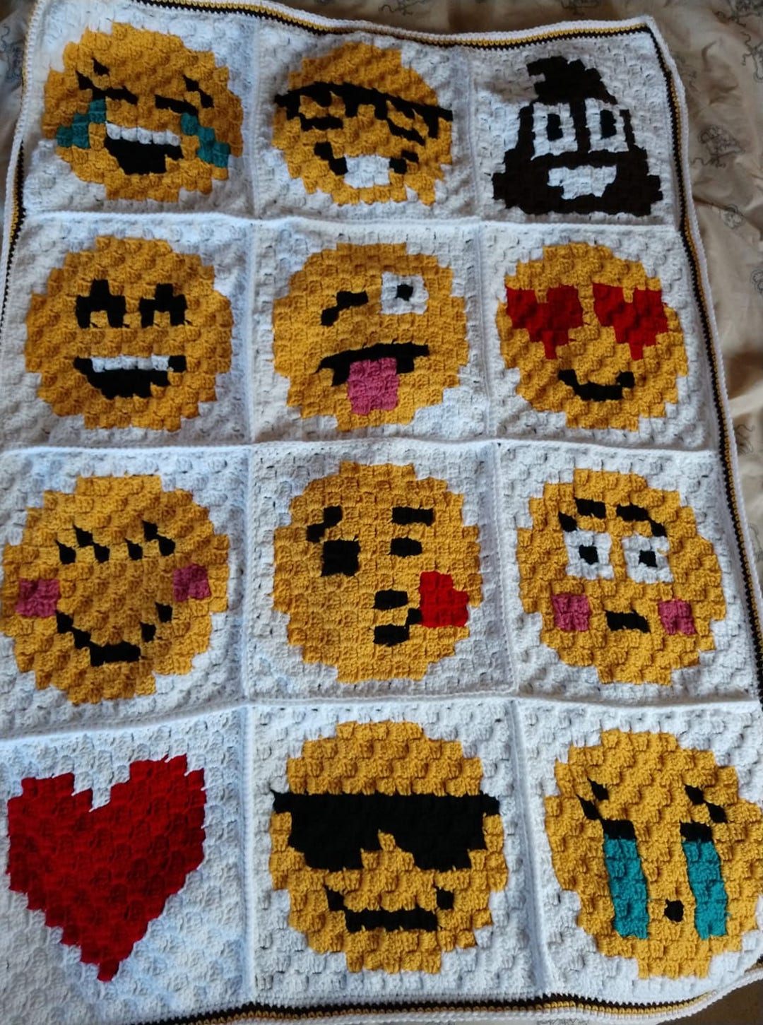 Emoji Blanket Etsy