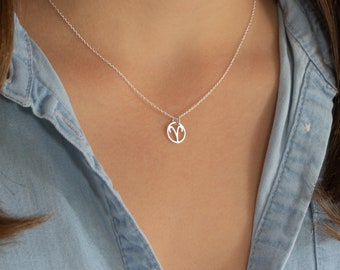 Cubic Zirconia Aries Zodiac Sign Pendant Necklace in 14K Gold Over Sterling Silver