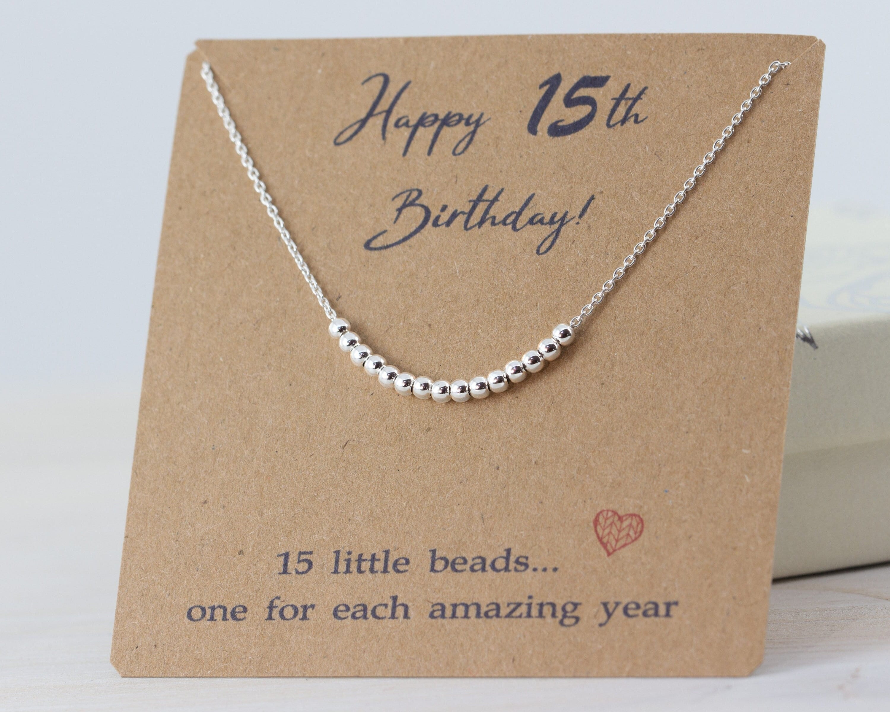 15th Birthday Gift for 15 Year Old Girl 15 Birthday Necklace Gifts