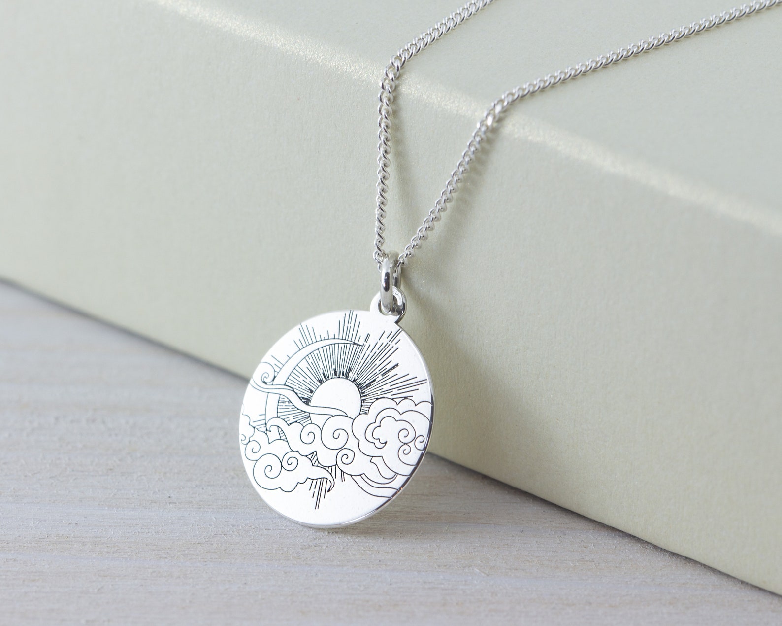 Sun & Moon Sterling Silver Necklace