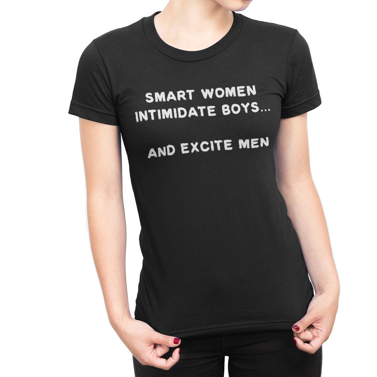 Empowering womens t-shirt Smart women intimidate boys and | Etsy