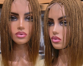 READY TO SHIP*Braided Wig Blonde Micro Twists 12”