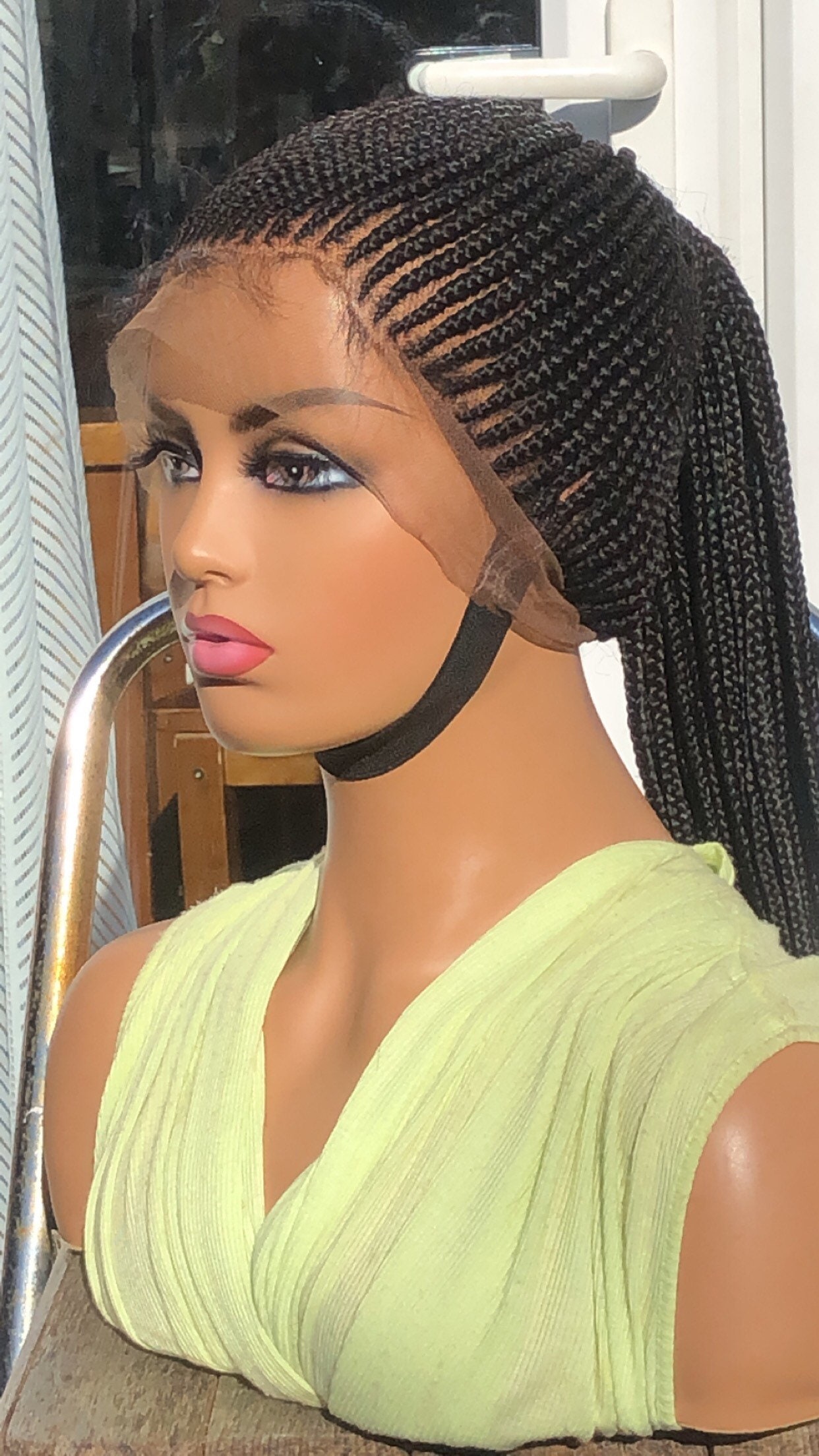 Ready To Ship*braided Wig Frontal Ponytail Wig Updo C2C