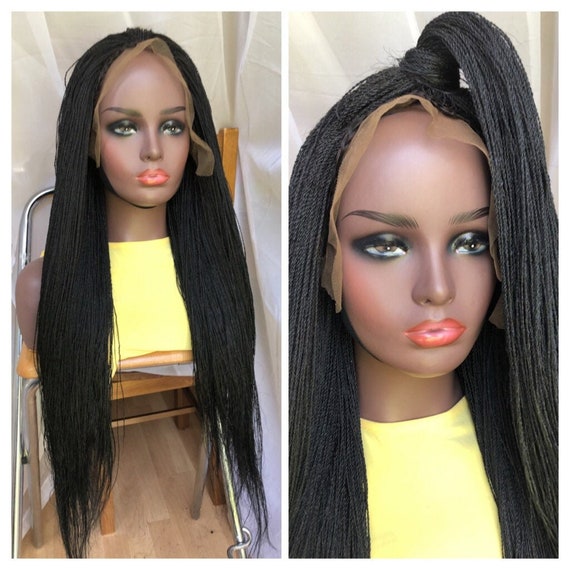 Ready To Shipbraided Wig Micro Needle Lace Frontal Micro Etsy