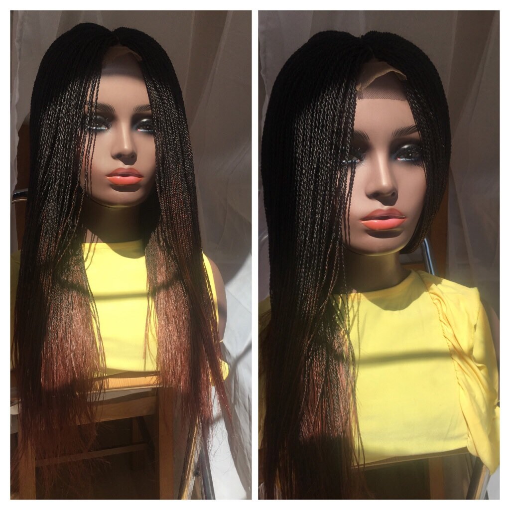 Ready To Ship Senegalese Twists Ombre Braided Wig Braid Wig