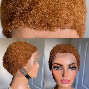 Greta Dark Brown Auburn Light Brown Perm Curly Afro Spiral Curls Classic  Cap Adjustable Full Wig 