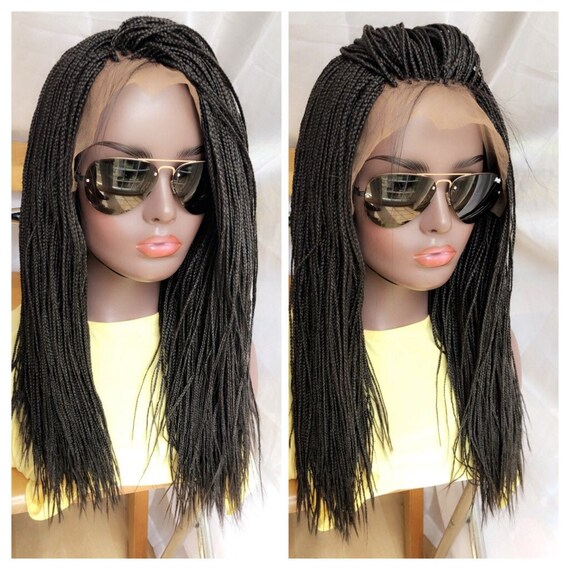 Ready To Shipmicro Braids Black Box Braids Braided Wig Micro Etsy