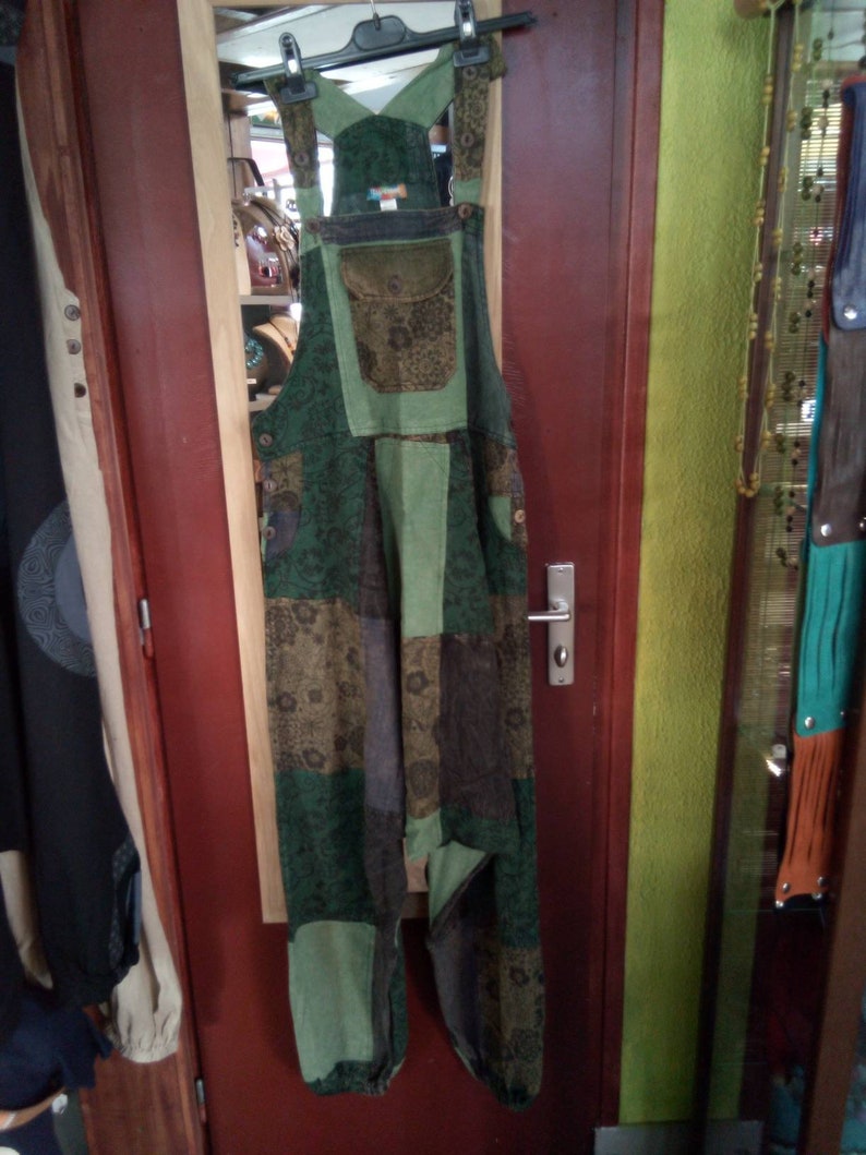Patchwork sarouel salopette