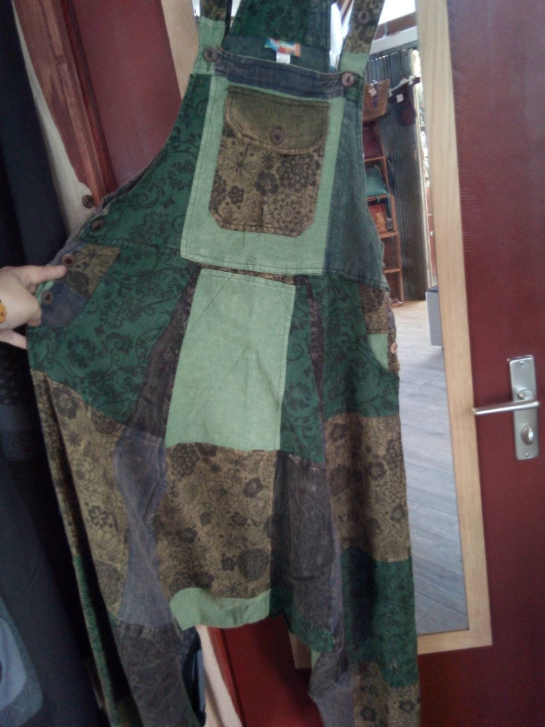 Patchwork sarouel salopette