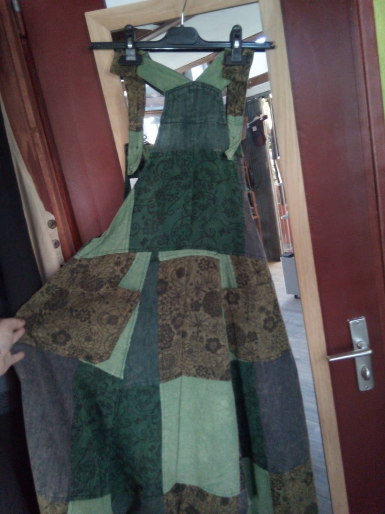 Patchwork sarouel salopette
