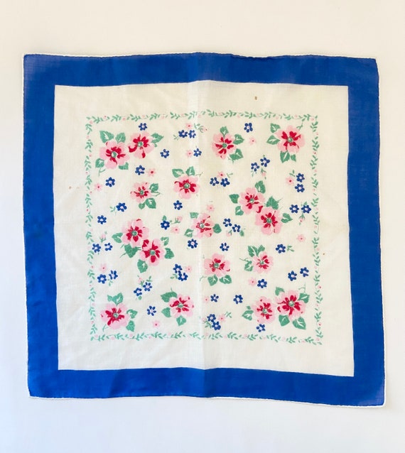 Vintage Handkerchief Set of Five, Handkerchief Lo… - image 5