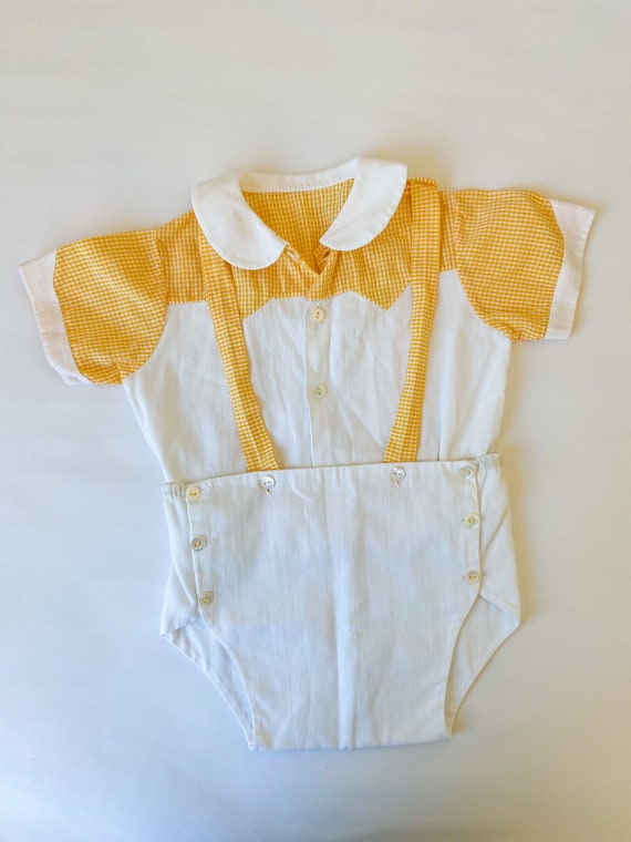 Vintage Baby Clothes, Baby Set, Baby Shirt, Diaper