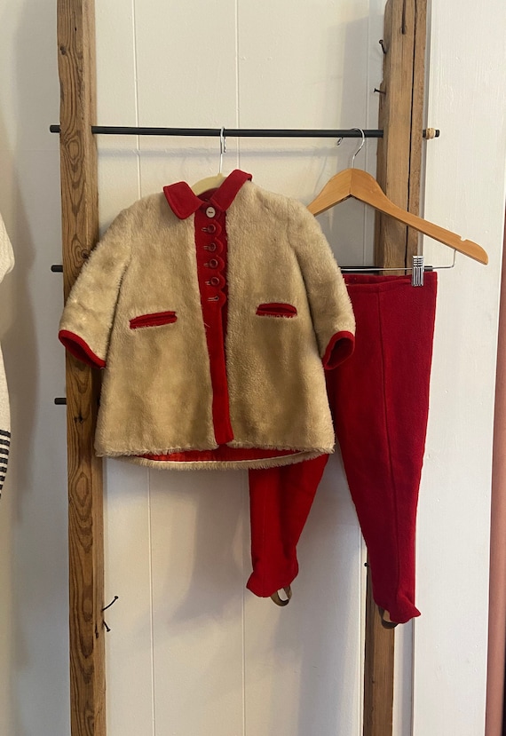 VintageToddler Winter Set, Kids Ski Jacket & Pants